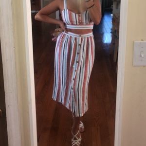 Crop & Skirt Set